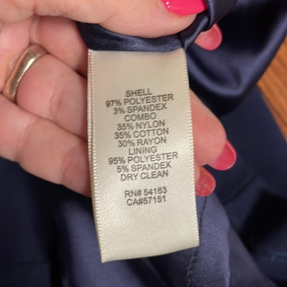 STATEMENT lace ruffled deep V BACK midi dress cocktail ruffled neckline Navy 10 - Picture 11 of 12